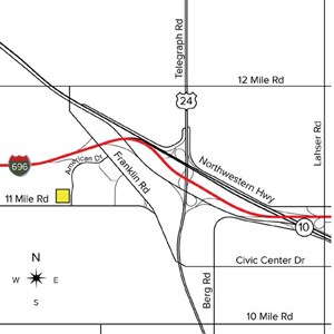 American Drive map